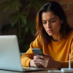 an image of girl working on laptop