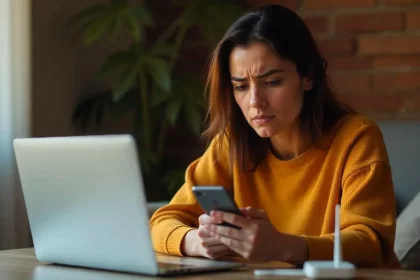 an image of girl working on laptop