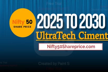 An Image banner Showing UltraTech Ciment price target 2025 to 2030