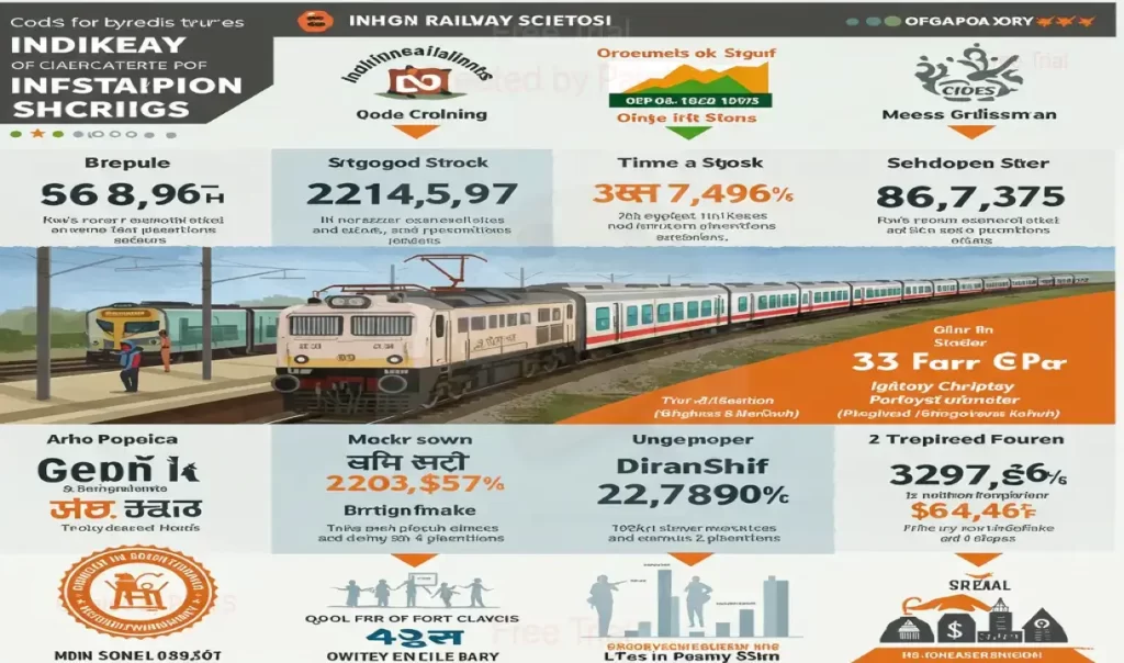 An image of Indian Railways Showing 7 best stocks of indian railways to buy 2025